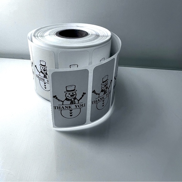 Pack of 100 Stickers | Thank you stickers for Christmas |Packaging Supplies - Picture 3 of 15